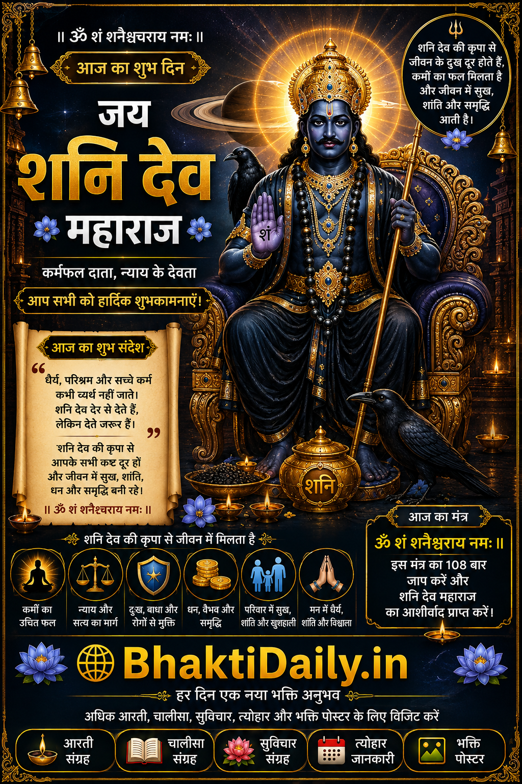 🙏 जय शनि देव महाराज 🙏