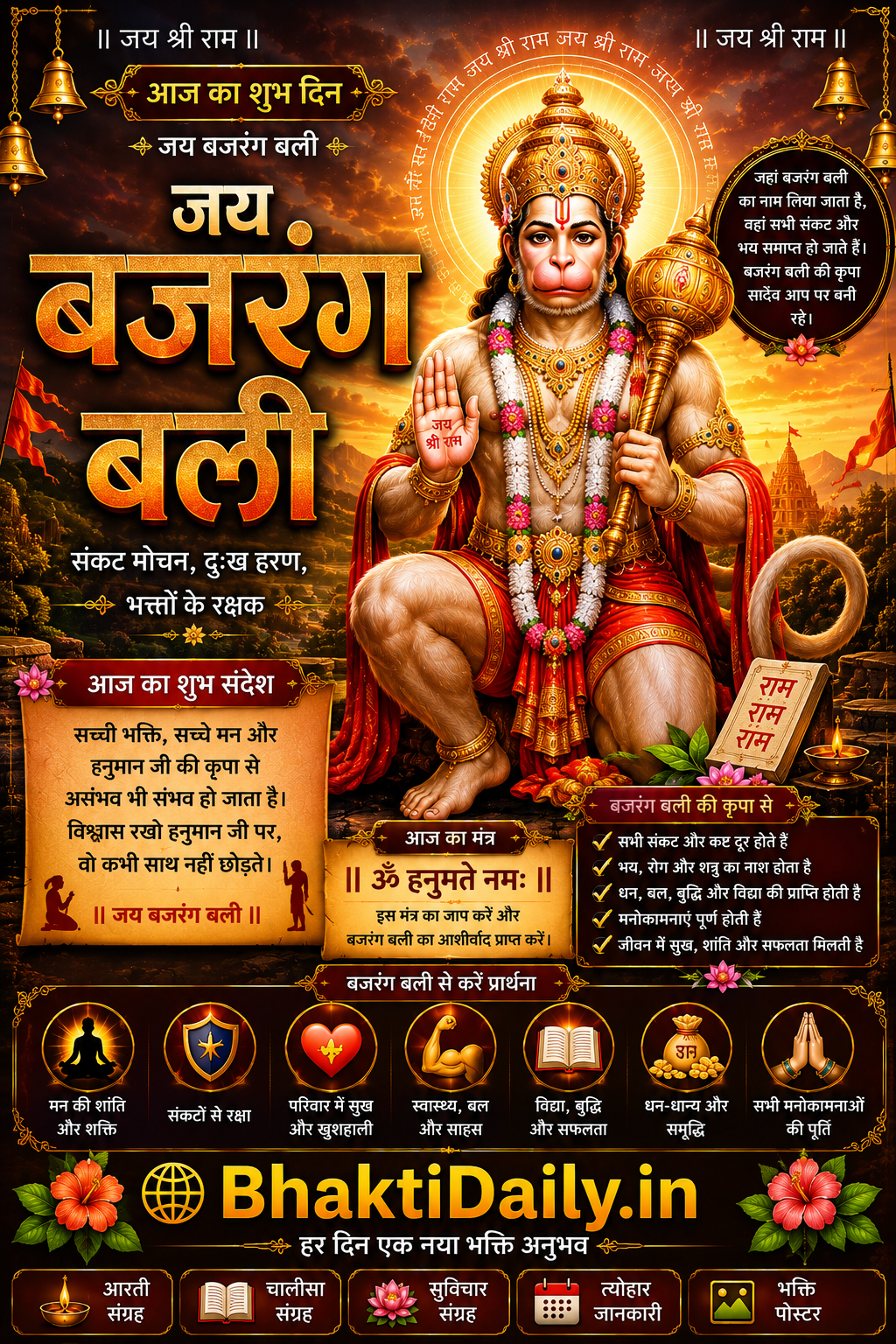 🚩🙏 जय बजरंग बली • जय श्री राम 🙏🚩