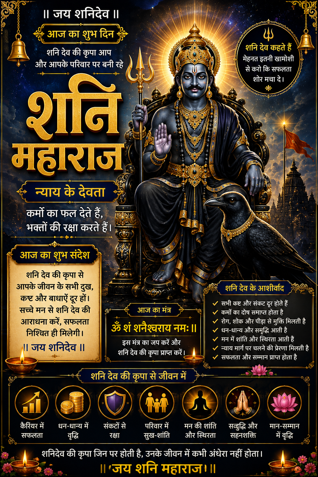 🪔 जय शनि देव महाराज! 🪔