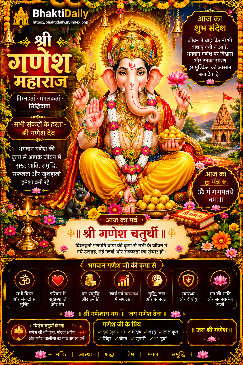🌺 जय श्री गणेश! गणपति बप्पा मोरया! 🌺